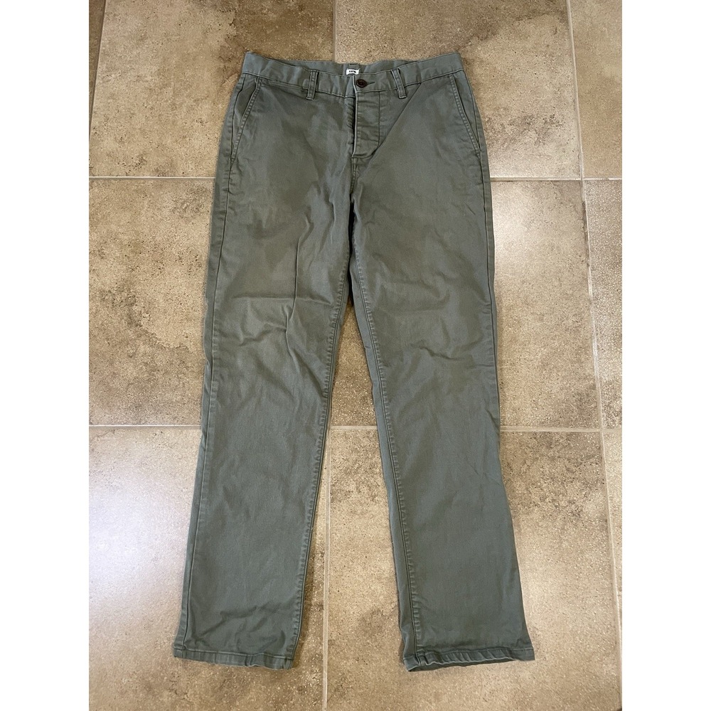 Katin Pants Mens Size 32x30 Olive Green Chino Stretch Twill Skate Surf Straight